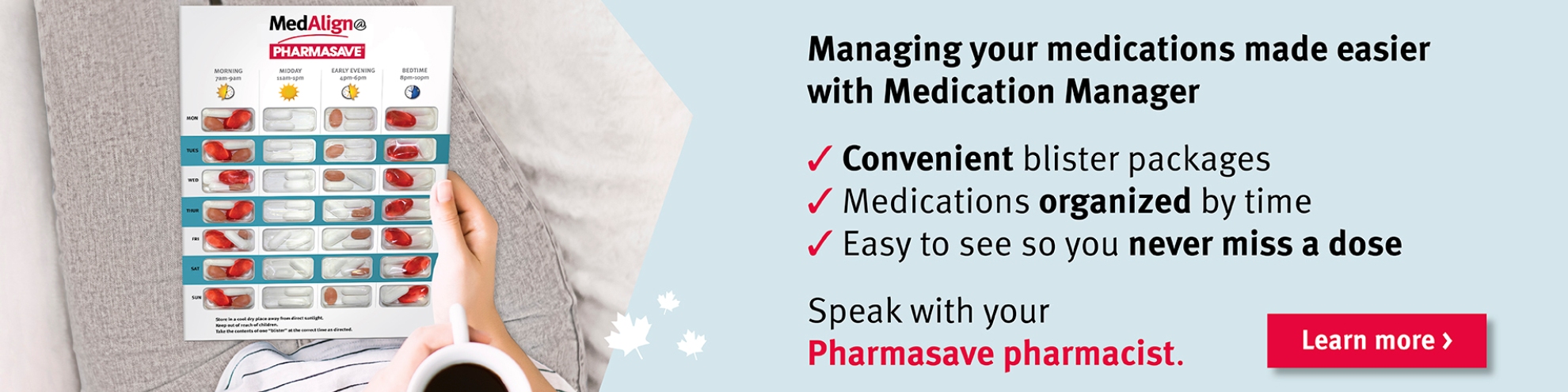 medication mamager - request your blister pack